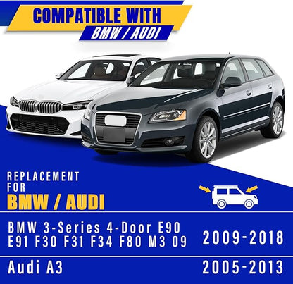 2 wipers Replacement for BMW 3-Series 4-Door E90 E91 F30 F31 F34 F80 M3 09/2009-2018 Audi A3 2005-2013, Windshield Wiper Blades Original Equipment Replacement - 24"/19" (Set of 2) Pinch Tab