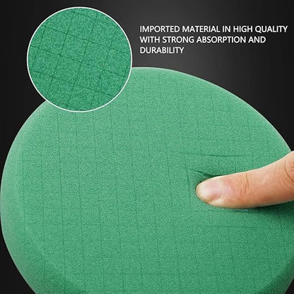Green T120 Heavy-Cut Foam Polishing Pad, 3Pc 5.5 Inch Buffing Polishing Pads for 125mm Backing Plate Compound Buffing Sponge for Car Buffer Polisher Compounding, Polishing and Waxing -FPTSS5G-3