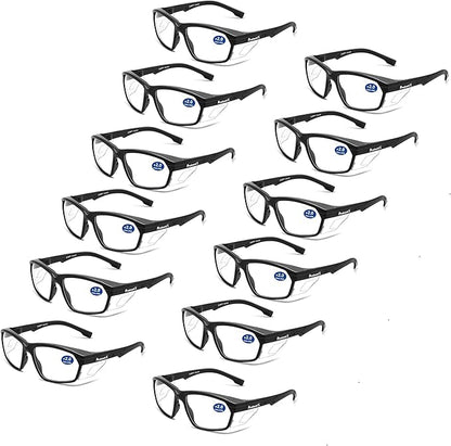 ProtectX Classic Safety Glasses, Anti-Fog Scratch Resistant Lenses, Protective Eyewear for Work, Indoor/Outdoor, ANSI Z87.1