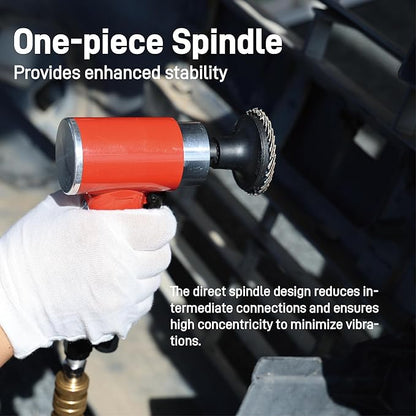 Pneumatic Mini Orbital Sander Grinder Polisher Kit, 2 inch Air Right Angle Surface Prep Tool with 41pcs Roll Lock Discs