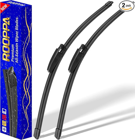 2 wipers Replacement for 2002-2008 A4 S4 RS4 A6 S6 Allroad, Windshield Wiper Blades Original Equipment Replacement - 22"/22" (Set of 2)
