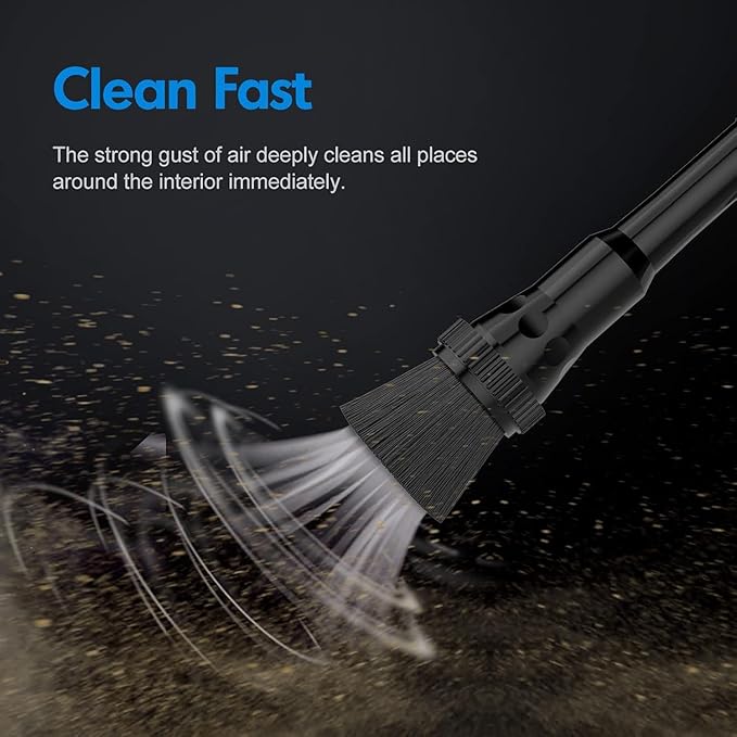 Y-ASQA Car Cleaning Gun Professional Deep Stain Removal air Pulse car Detail Thicken Cleaner Gun for Upholstery Carpet seat Canopy Interior Detailing Cleaning Kit