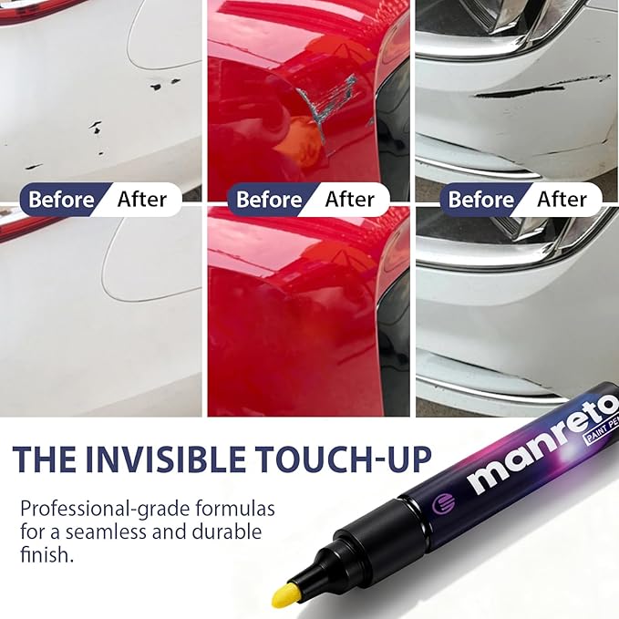 Touch Up Paint for Tesla Model Y/3/X/S Ultra Red(PR01)—OEM Color-Matched, Quick & Easy Car Scratch Remover Pen, Long lasting & Waterproof Car Paint Touch Up, Like-New Finish