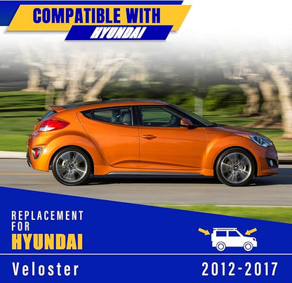 3 wipers Replacement for Hyundai Veloster 2012-2017, Windshield Wiper Blades Original Equipment Replacement - 26"/18"/8" (Set of 3) U/J Hook