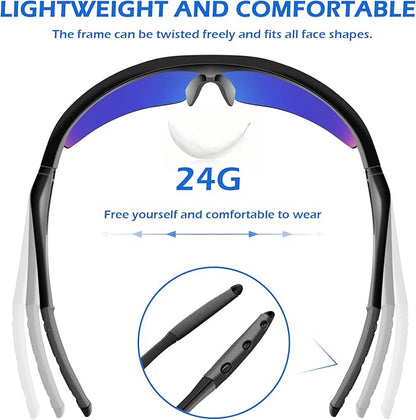 OXG 6 Pack Tinted Safety Glasses for Men Women, Safety Goggles ANSI Z87.1 Protective Eyewear Scratch Resistant Eye Protection