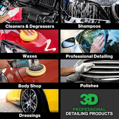 3D Dark Purple Foam Cutting Pad | Fast Compound Cuts for Removing Paint Defects | Professional Grade | Superior Finish for Automotive Painted Surfaces | Car Care Detailing | 5.5” Round