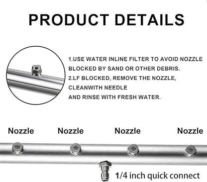 Hourleey Pressure Washer Undercarriage Cleaner, 16 Inch Power Washer Surface Cleaner, Undercarriage Water Car Broom Attachment with Extension Wand, 4000 PSI