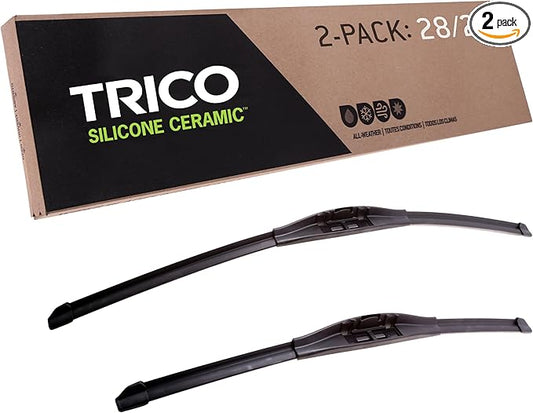 TRICO Silicone Ceramic Automotive Replacement Windshield Wiper Blade, Ceramic Coated Silicone Super Premium All Weather includes 28 inch & 21 inch Beam blades for Select Mercedes-Benz Models (90-2821)