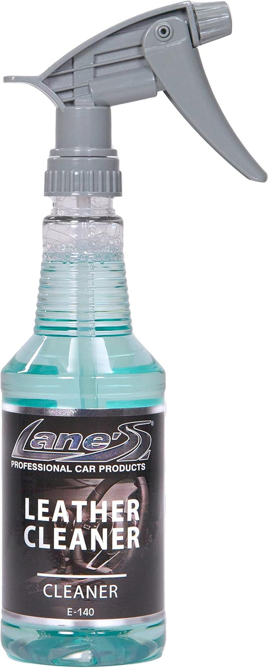LANE'S Premium Leather Cleaner – Professional-Grade Formula for Car Seats, Deep Cleans & Conditions, Prevents Cracking & Fading, Safe for All Automotive Leather 16 oz