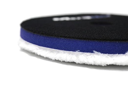 Maxshine 5" Universal Microfiber Polishing Foam Pad for Cutting – Ultra-Soft Microfiber with Hook & Loop – Compatible with DA & Rotary Polishers – Ideal for Paint Correction