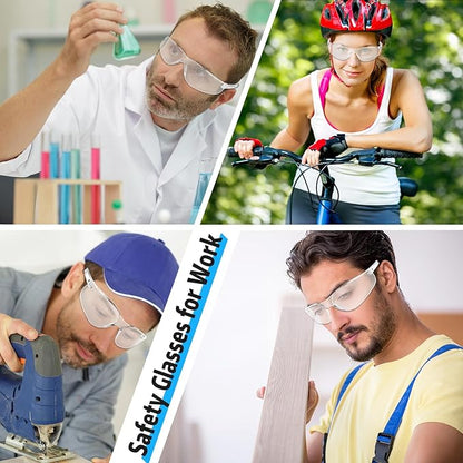 Salfboy Safety Glasses for Men Women ANSI Z87.1 Safety Glasses Bulk Protective Eyewear Scratch-Resistant