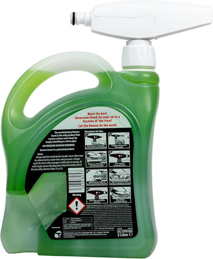 CarPlan Demon Foam 68 fl Oz (2L) with Foam Gun - Snow Foam Shampoo