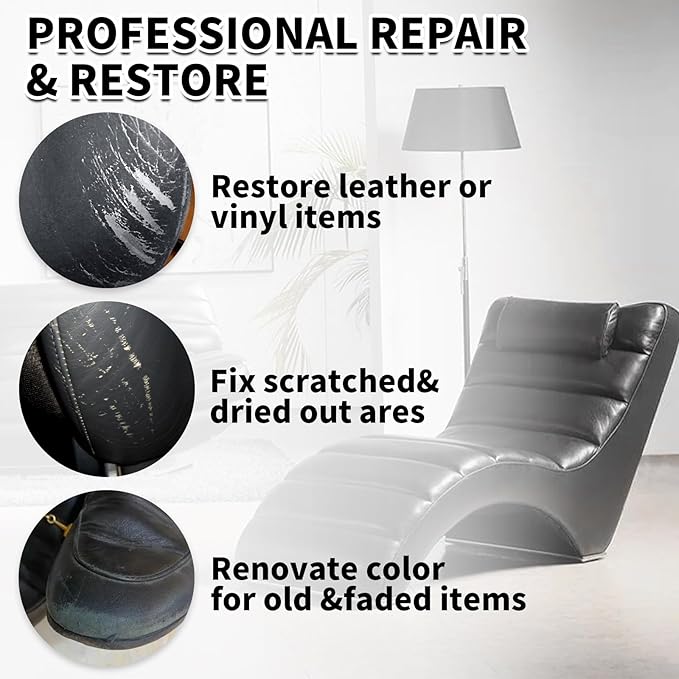 Leather Recoloring Balm Beige Leather Color Restorer for Couches,Leather Dye Paint Leather Color Restorer Leather Fade Scratch Repair for Car Seats Furniture Shoes Boots Purse Jacket Belt Gloves
