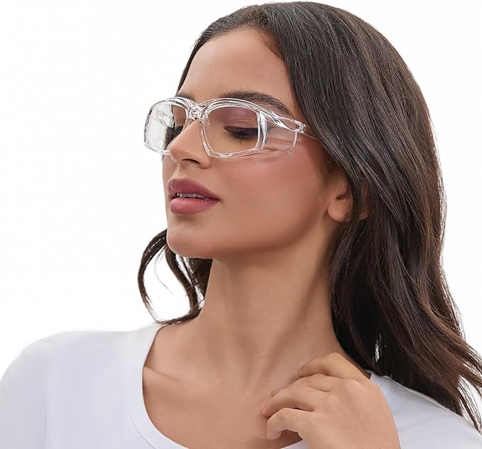 MORK&SUKY Safety Glasses for Men&Women, Anti-Fog Protective Eyewear with Side Shields for Woodworking, Lab Work,Construction.