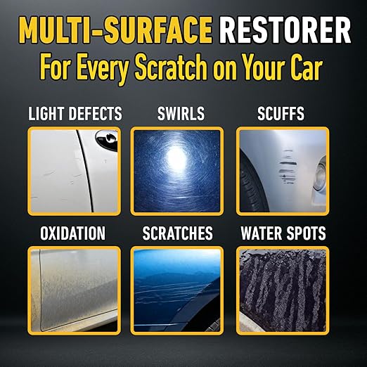Car Scratch Remover for Vehicles, Scratch Repair and Swirl Remover, Car Paint Scratch Remover & Restorer Kit, Polishing Wax Scratch Remover for Vehicles