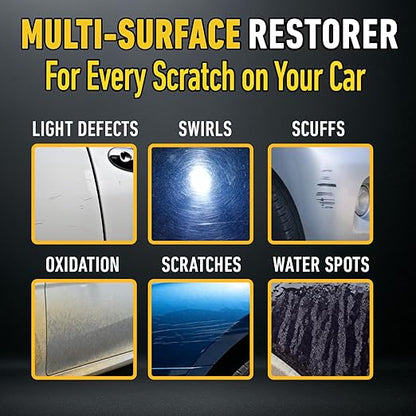 Car Scratch Remover for Vehicles, Scratch Repair and Swirl Remover, Car Paint Scratch Remover & Restorer Kit, Polishing Wax Scratch Remover for Vehicles