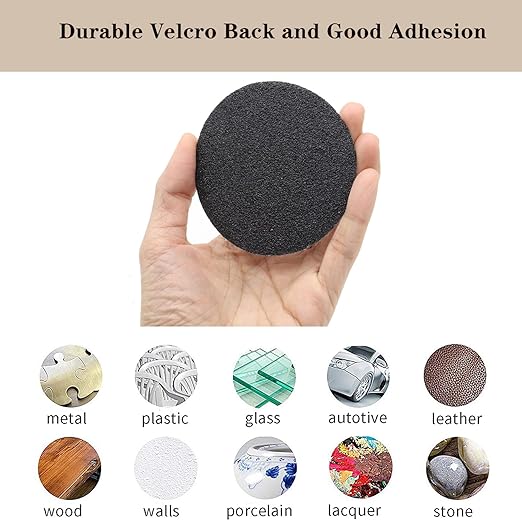 30pcs Sandpaper 3 inch Sanding Discs Hook and Loop 60 Grits Wet Dry Sandpaper for Random Orbital Sander Automotive Metal Sanding Polishing
