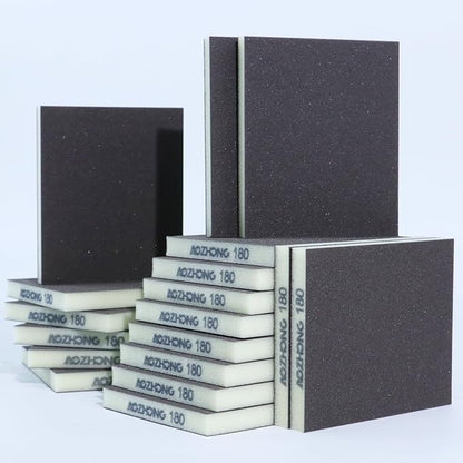 18pcs Sanding Sponge 180 grit Soft Sanding Block Washable and Reusable, Double-Sided Sponge Sanding Blocks Wet Dry Sandpaper Pad for Wood Metal FurniturePaint