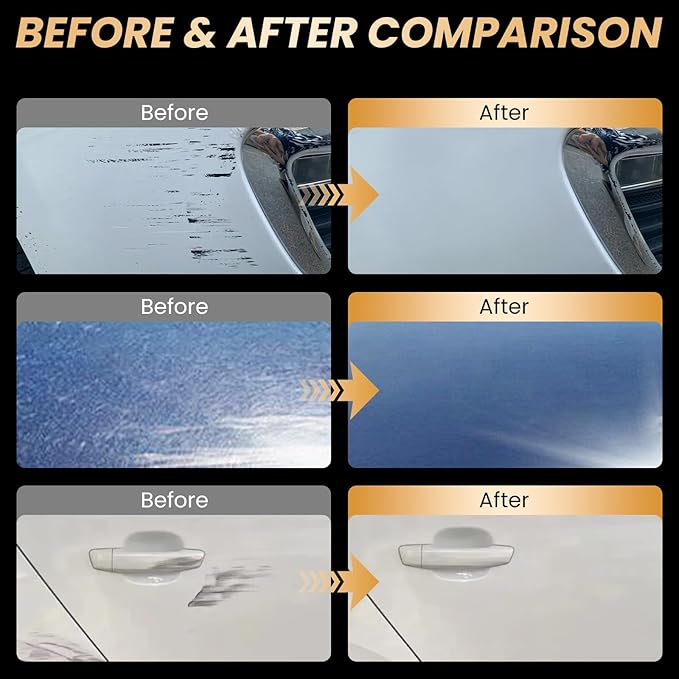 MALOK Car Scratch Remover 2025 Upgrade Nano Sparkle Magic Cleaning Cloth for Minor Car Paint Scratch Repair, Car Polish Scratch & Swirl Remover for All Vehicles