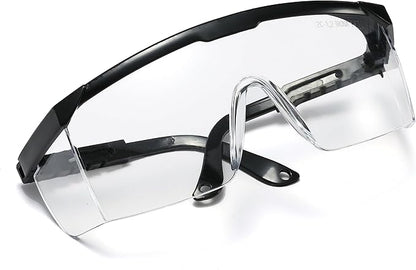 Safety Glasses, 5PCS Adjustable Wide-Vision Protective Glasses, Lightweight Fog-Proof Safety Goggles