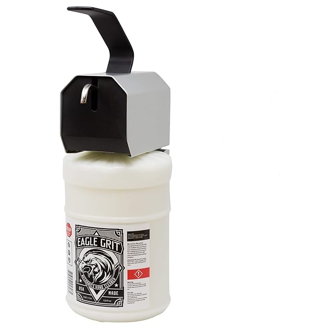 Eagle Grit Heavy Duty Industrial Hand Cleaner Wall Mount Bundle - (1 Gallon Wall Mount Refill Jug Of Eagle Grit Hand Cleaner & Wall Mounted Soap Dispenser)