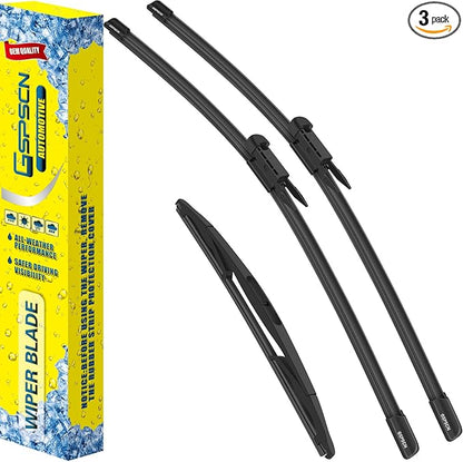 GSPSCN 3 Wipers For Ford Escape 2012-2008 /Mazda Tribute 2011-2008，Original Equipment Windshield Wiper Blades Set 20"+20"+12" (Set of 3)