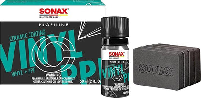 SONAX Profiline PPF + Vinyl Ceramic Coating | Long-Lasting 3-Year Protection for Paint Protection Film & Vinyl Wraps | Enhances Color | Safe for Glossy & Matte Finish | Easy to Apply | 279000 | 50 ml