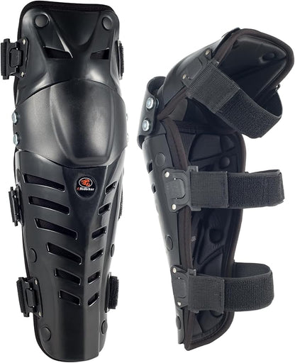 Motorcycle Knee Shin Guards, Long Leg Protection Crash Proof Motorcycle Knee Protection Bendable Adjustable MTB Knee Pads for Men Motocross Gear
