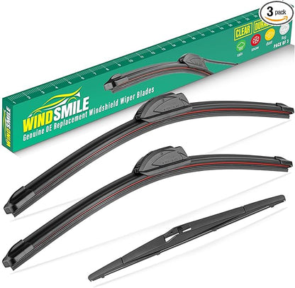 26" 16" 12" Windshield Wiper Blades Replacement for Hyundai Tucson 2010 2011 2012 2013 2014 2015 Premium All Weather Front Rear Wipers Set - OEM Quality (Pack of 3)