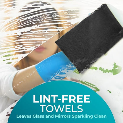 100 Pack Microfiber Cleaning Cloth Roll - Tear Away Reusable Paper Towels Washable, 11.8" Ultra Absorbent Cleaning Supplies for Housekeeping, Cleaning Rags Microfiber Towel, Lint Free Cloth Value Pack
