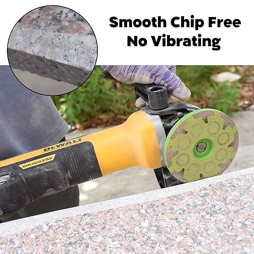 Actintool 4 in.x 5/8-11 in. Smooth Grinding Resin Filled Diamond Cup Wheel for Angle Grinder, Resin Filled Diamond Grinding Wheel for Granite Marble Engineered Stone