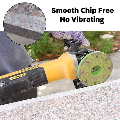 Actintool 4 in.x 5/8-11 in. Smooth Grinding Resin Filled Diamond Cup Wheel for Angle Grinder, Resin Filled Diamond Grinding Wheel for Granite Marble Engineered Stone