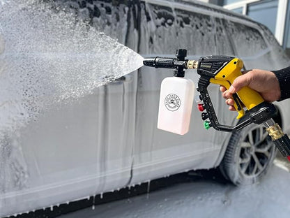 GDHXW Adjustable Length High Power Washer Gun 5000PSI,with Foam Cannon and Pressure Washer Gun Accessories