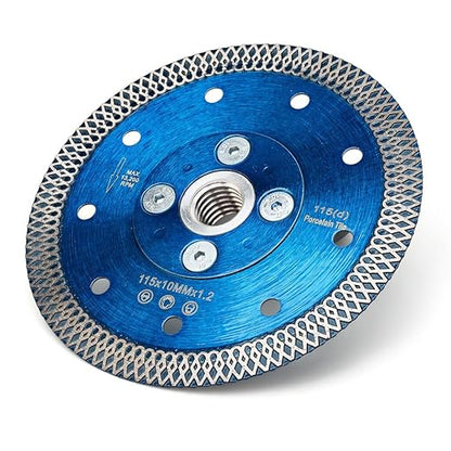 ZERICHIVE 4.5" Tile Blade,Super Thin Diamond Porcelain Blade with Flange for Cutting Porcelain Tile Stone