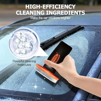 2025 Handheld Glass Oil-Film Remover, New Upgrade Emulsion Cleaner Glass Cleaning Board, Automotive Oil Film Cleaning Brush for Car Windows (1)