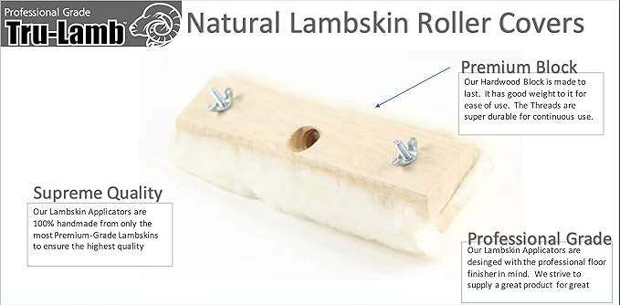 Lambskin Applicators and Refill Pads (10" Applicator 3 Pack) Lambswool is The Professionals Choice