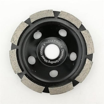SHDIATOOL 4 Inch Single Row Diamond Grinding Cup Wheel for Concrete Granite Marble Masonry Brick Fits 5/8 Inch Arbor