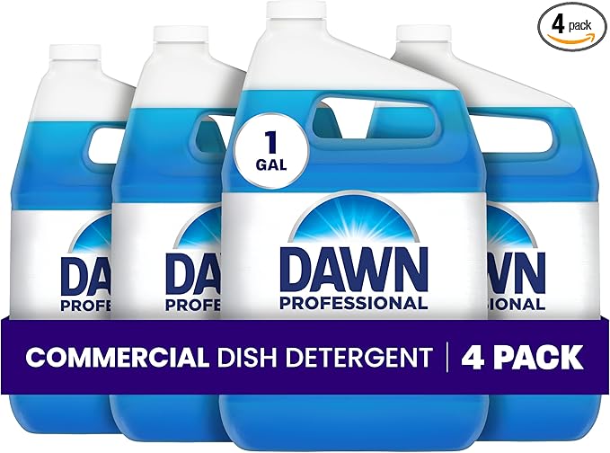 Dawn Professional Pot and Pan Detergent, Regular Scent, 3.8l (Case of 4)