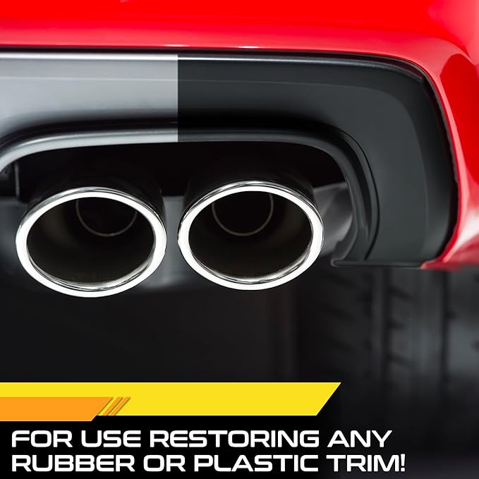 Formula 1 Black Gold, Long-Lasting Tire Shine Restores Glossy Black Color to Rubber and Plastic Trim, Water Resistant with UV Protection, 16 oz