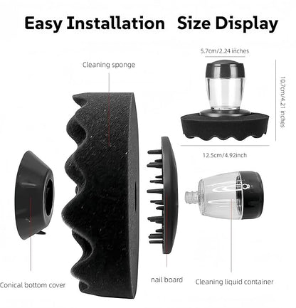 Flow Tire Shine Applicator,Reusable Car & Truck Tire Dressing Applicator,Works with All Tire Shine & Gels,Professional Car Detailing Tool