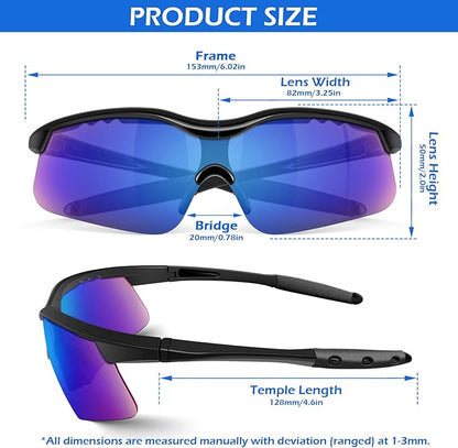 OXG 6 Pack Tinted Safety Glasses for Men Women, Safety Goggles ANSI Z87.1 Protective Eyewear Scratch Resistant Eye Protection