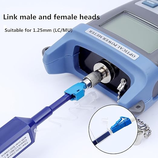 Zenithra Fiber Optic Cleaner,10PCS Fiber Optic Cleaning Pen 1.25mm Ferrules LC/MU FTTH Connector Cleaning Tools with 800+ Times