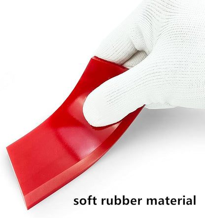 CCyanzi 3-Pack Squeegee Blade Replacement, Rubber Squeegee Blades, Small, for Shower Glass, Sink, or Window Film