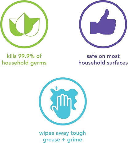 Method Antibacterial All Purpose Cleaner Spray, Wildflower, Kills 99.9% of Household Germs, 28 fl oz (Pack of 8)