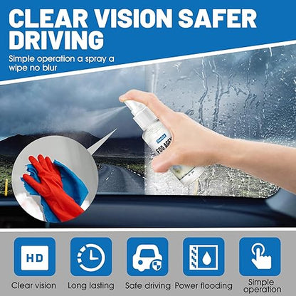 OverZyn Windshield Water Repellent, Windshield Fog Prevention Long-Lasting Water Repellency and Fog Prevention Ensure a Clear and Continuous Field of Vision for Windshields Car Window Eyeglass Lenses