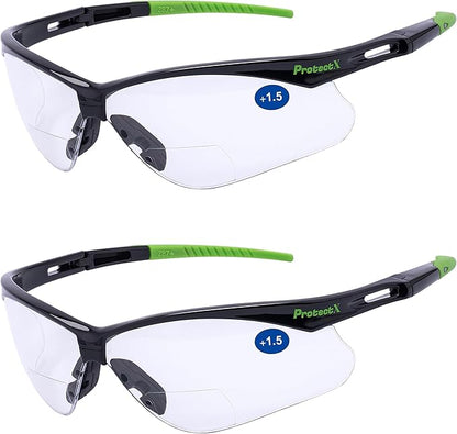 ProtectX Classic Safety Glasses, Anti-Fog Scratch Resistant Lenses, Protective Eyewear for Work, Indoor/Outdoor, ANSI Z87.1