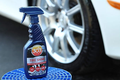 303 Products High Gloss Tire Shine And Protectant - Long Lasting, Water Based Formula - Lasts For Weeks - No Harmful Silicones - Lasts Weeks Not Days, 16 fl. oz. (30395CSR) Packaging May Vary