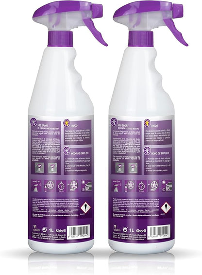 Sisbrill V60 Sport Wheel and Tire Cleaner Spray – pH Neutral Car Wheel Cleaner, Gecko Spray Effect, Safe Brake Dust Remover – Pack of 2 (33 fl oz each)