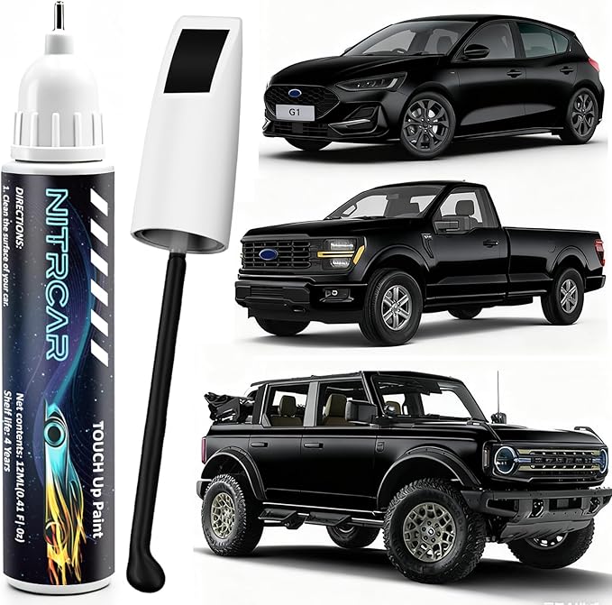 G1 Shadow Black Touch Up Paint for Ford,2-in-1 Scratch Repair Kit with 2PCS Disposable Micro Applicators, Quick & Easy Premium Scratch Remover for Deep Scratches