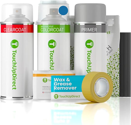 TouchUpDirect XDB Offshore Blue Metallic Compatible with Subaru Exact Match Touch Up Paint Aerosol - Platinum Kit